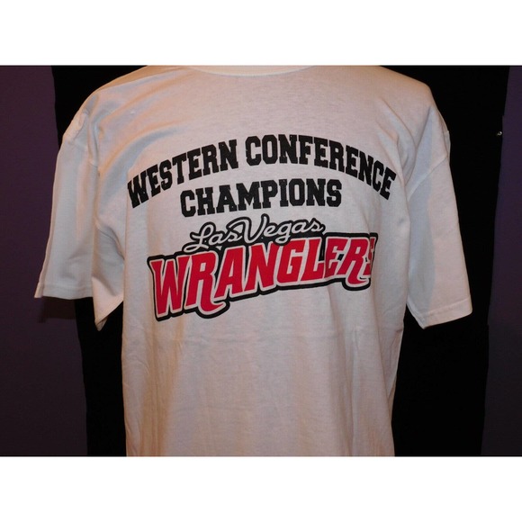 LAS VEGAS WRANGLERS 2012 WESTERN CONFERENCE CHAMPIONS T-SHIRT LG NV ENERGY LOGO - Picture 2 of 4